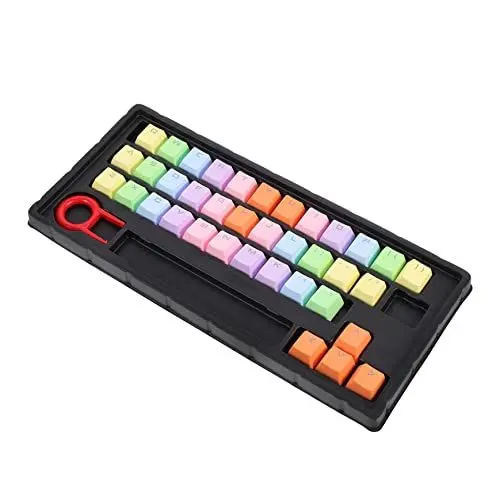 Produktbild: Gatuida 1 Satz Tastenkappe Tastatur- Farbige Tastatur Pudding Keycaps Keyset Ornament-sets Heim Tastatur Wechseln Beleuchtete Tastatur Computertastaturen Pbt Schutz Haushalt