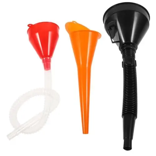 Produktbild: Gatuida 1 Satz Trichter zum Auftanken Benzin Motor Kerosin emergency tool Notfallwerkzeug Trichter mit Schlauch Kraftstofftrichter Übertragungstrichter Kfz-Trichter Gastrichter Plastik