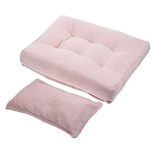 Produktbild: Gatuida 1 Set Neugeborenen Fotografie Requisiten Kissen Mini Matratze Posing Kissen Säugling Baby Junge Mädchen Fotoshooting Bettwäsche Matte Zubehör Rosa