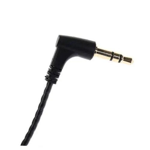 Produktbild: Gatuida Kopfhörer-reparaturkabel 1 2 M – Anoxic Copper Black Bend Cable Für Kopfhörerzubehör