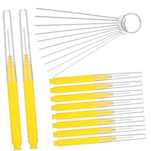 Produktbild: Gatuida Akopatz 20 Stück Airbrush Durchgangslochnadel Duschkopfreiniger Picks Duschreinigungswerkzeug Vergaserreiniger Bremsenreiniger Duschkopf Reinigungsbürste Duschreiniger