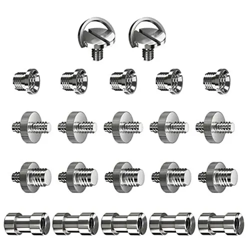 Produktbild: Gatuida 22-teiliges Set Schrauben Befestigungsschraube Der Kamera Adapterschraube Kamera Schraube Stativ Eisenplattierung Gewinde