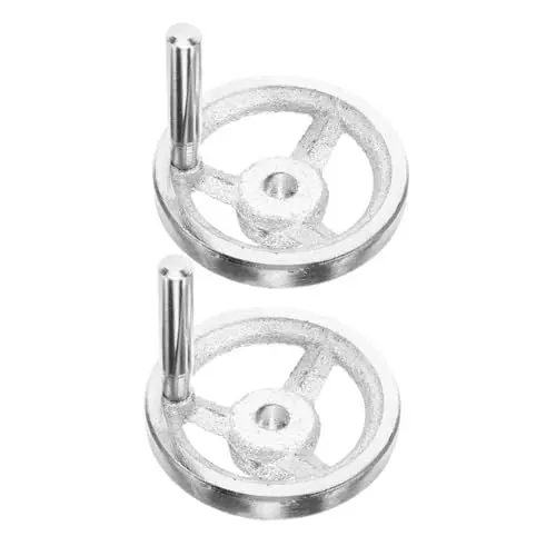 Produktbild: Gatuida Kurbelgriff Handrad Metallhandrad Für Drehmaschine Mühle Drehmaschine Ersatzbeschichtung