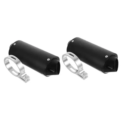 Produktbild: Gatuida 2St -Schalldämpferrohr Scooter ATV-Auspuffspitze Universal passend für Motorräder Offroad Motorradauspuff Roller-Auspuffschalldämpfer ATV-Auspuffschalldämpfer