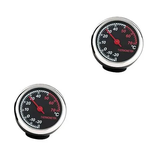 Produktbild: Gatuida Autothermometer Innen Außen 2st Leuchtende Uhr Auto Uhren Borduhr Car Dashcam Car Electronics Elektronika Do Vozidel Pkw Zubehör Dashcam for Car Thermometer Hygrometer