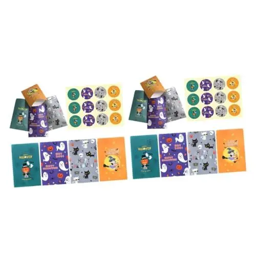 Produktbild: Gatuida 2 Sets Halloween-candy-taschen Party Tasche Exquisite Muster Farben Sicher Material