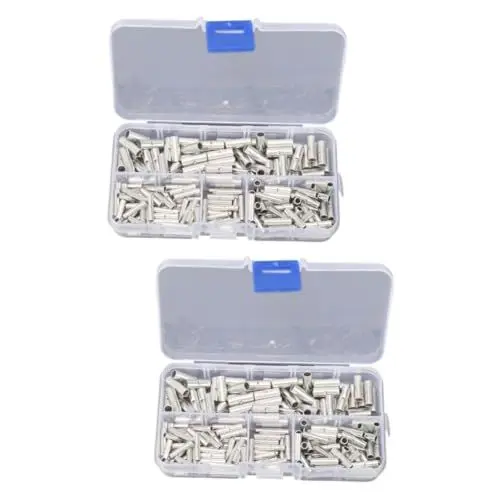Produktbild: Gatuida 2 Sätze Spleißcrimp Stoßverbinder Crimpverbinder Cable Connector Kabelschelle Kabelverschraubung Wasserdichte Lötdrahtverbinder Schrumpf-lötverbinder Schrumpfdraht 200 Stück * 2