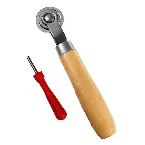 Produktbild: Gatuida 2 Stk Reifenreparaturset Reifenwerkzeuge Patch-Stitcher Auto-Tools Pannenset Reifenreparaturwerkzeug Reifenreparaturroller Werkzeuge zur Reifenreparatur Reifenflickenwalzen hölzern