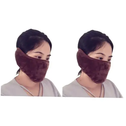 Produktbild: Gatuida 2 Stück 2 1 Staubschutzmaske Ohrenschützer Gesichtsmaske Männer Und Frauen Alles Inklusive