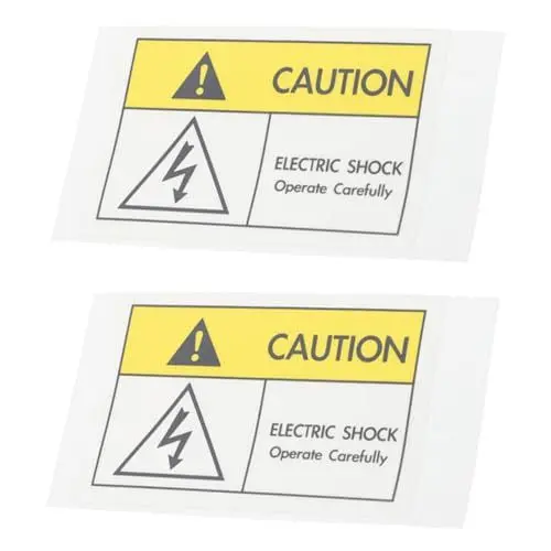 Produktbild: Gatuida 2 Stück Logo Aufkleber Warnschild Für Elektrische Warnschild Für Elektroschocks Gefahrenschild Warnschild Für Elektroschocks Warnaufkleber Für Elektroschocks