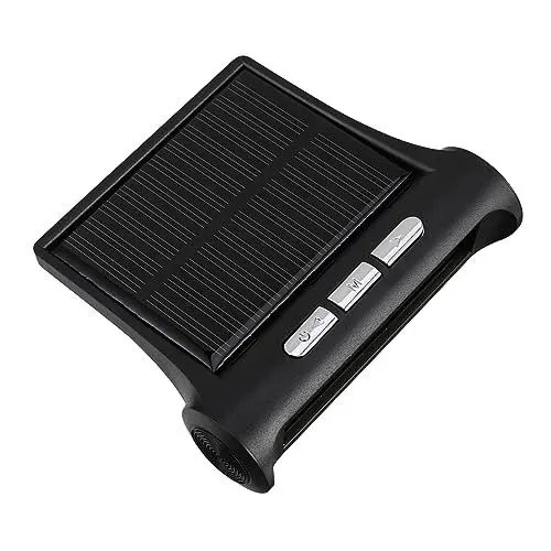 Produktbild: Gatuida 2 Stück Uhr Auto Solaruhr Auto Kalenderanzeige Auto Display Thermometer Auto Digitaluhr Solaraufladung Automobil Auto Temperaturmonitor Auto Kalender Autos Schwarz Abs