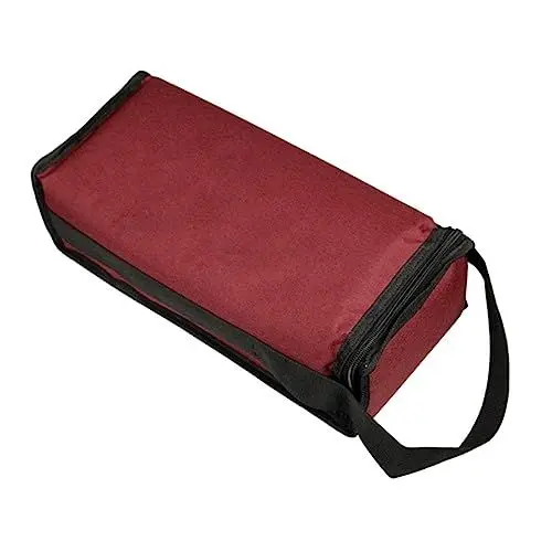 Produktbild: Gatuida Weintasche Tragetasche Für 2 Flaschen Isolierte Kühltasche Rot Für Reisen Und Partys