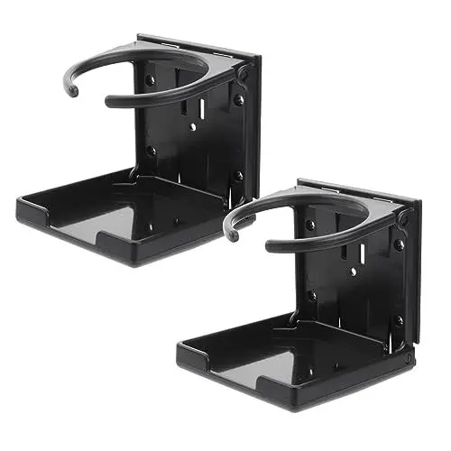Produktbild: Gatuida 2st Becherhalter Für Kickertisch Getränkehalter Für Boote Kicker Getränkehalter Flaschenregal Becherhalter Fürs Auto Getränkehalter Für Wohnmobile Abs-Kunststoff Black