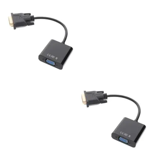 Produktbild: Gatuida 2 Stücke Dvi Zu Adapter Kabel 1080p 24 1 Pin Auf Buchse Konverter Für Pc Monitore Dvi-adapter Pvc Kabel