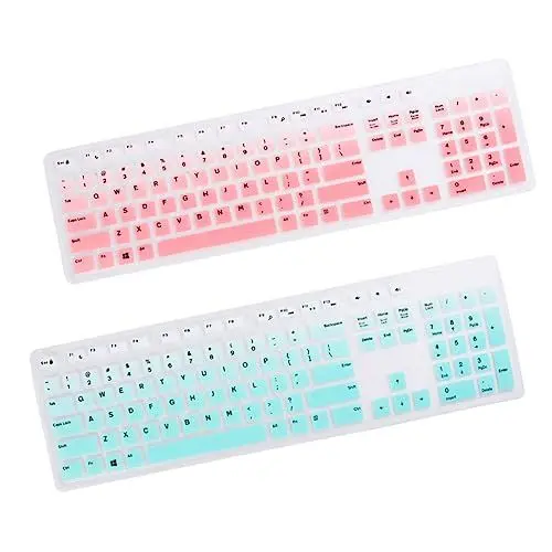 Produktbild: Gatuida 2st - - Silikon Tastatur Abdeckung Laptop-tastaturabdeckung Computer Silikonabdeckung Haut Staubdichte Tastaturabdeckung Schützt Die Haut Laptop Schutz Klaviatur Tastaturhaut