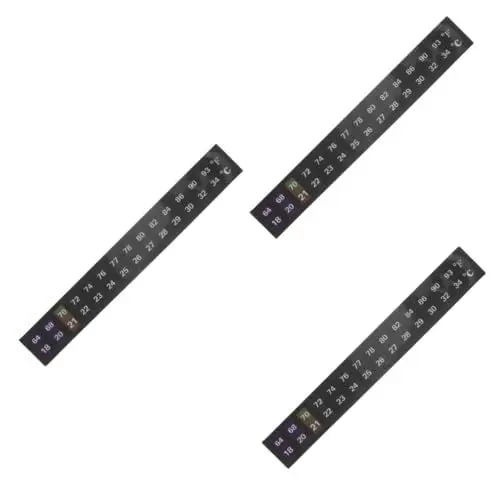Produktbild: Gatuida 3St Thermometer-Aufkleber zimmer thermometer innen innenraum thermometer Aquarium Zubehör Nagelaufkleber Thermometerstreifen für Aquarien Temperaturstreifen drinnen Flüssigkristall