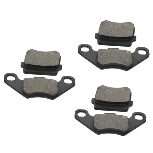 Produktbild: Gatuida 3 Sätze Bremsbelagsatz bremskeil brake pads Leistungsfähige Bremsbeläge motorcycle accessories motorradzubehör Hinterradbremsbeläge für Motorräder -Bremsbelag Metall Black