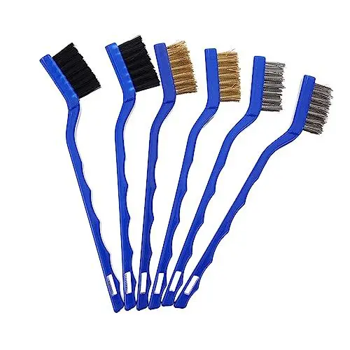 Produktbild: Gatuida 3 Sätze Bürste Autowaschbürste Mini-drahtbürste Draht Reinigungsbürste Pinsel Miniaturen Reinigungs Pinsel Zwirn Kratzbürste Aus Draht Borsten-steinbürste Stahldraht 6 Stück * 3