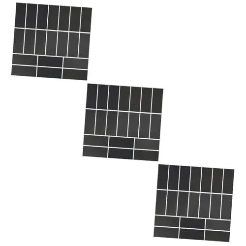 Produktbild: Gatuida 3 Sätze Sandpapier Schleifpapier Kunststoffpolitur Polituren Kraft Paper Polieren Sanding Paper Schmirgelpapier Set Vellum Paper Kraftpapier Siliziumkarbid Black 20 Blatt*3