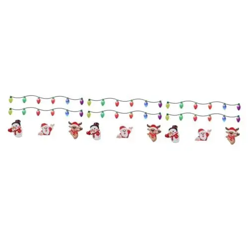 Produktbild: Gatuida 3 Sätze Weihnachtsmagnetische Dekoaufkleber Reflektierende Magnetische Glühbirnen Für Das Auto Magnetische Weihnachtsbeleuchtung Weihnachtsmagnete Reflektierendes Material