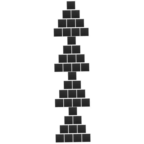 Produktbild: Gatuida 40 Stück Blatt schwarze Acrylplatte DIY Kunsthandwerk Handwerk aus Acryl Acrylplatte für DIY-Projekte Fotorahmenplatte Bastelbedarf Acrylplatte selber machen