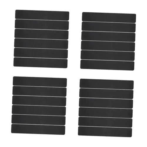 Produktbild: Gatuida 4 Sätze Rutschfestes Klebeband Rollenrutschschutz Stufengriffe Für Treppen Trittgriffe Für Treppen Im Außenbereich Rutschfeste Duschaufkleber Profilband Black Ölkleber 6 Stück * 4
