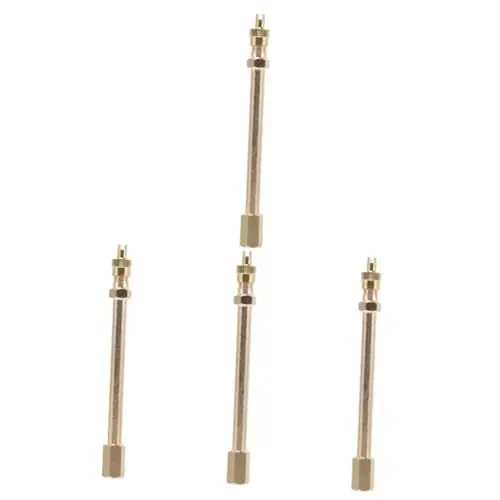 Produktbild: Gatuida 4 Stücke Ventil Verlängerung Adapter Gerade Reifen Ventile Verlängerung 10cm Einrichtung Für Rvs Auto Lkw Reifen Ventil Kit
