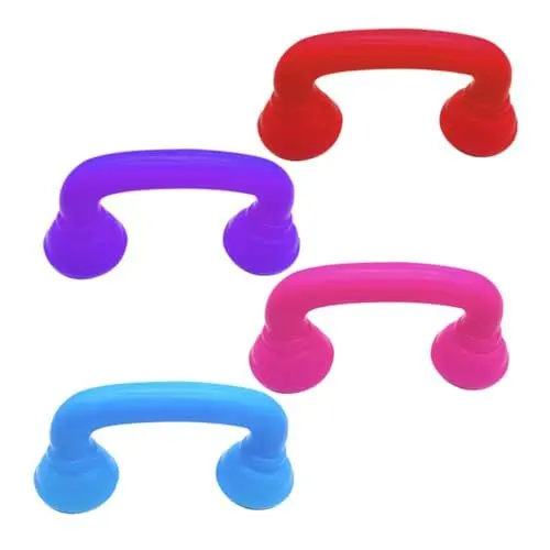 Produktbild: Gatuida 4 Stück Kindertelefon Flüstertelefone für Sprachtherapie und Lesen im Klassenzimmer für Sprachentwicklung und Rollenspiele Blau und Rot