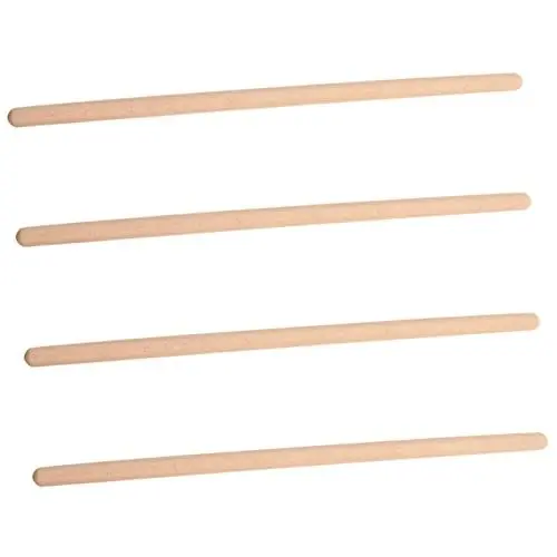Produktbild: Gatuida 4 Stück Yoga-Stick Pilates-Bar Gerade zur Haltungskorrektur Pranayama-Stab werkzeug Yoga-Stange Beim Yoga wurden Stöcke verwendet Strecken Joystick Fitness-Bar Mann Holz