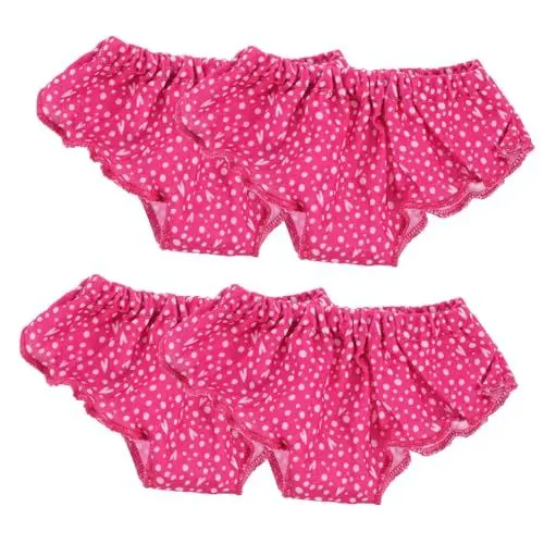 Produktbild: Gatuida 4stücke Puppenunterwäsche Mit Punkten Süße Doll Panties Puppen Für Modetransformation Und Kreatives Spielen