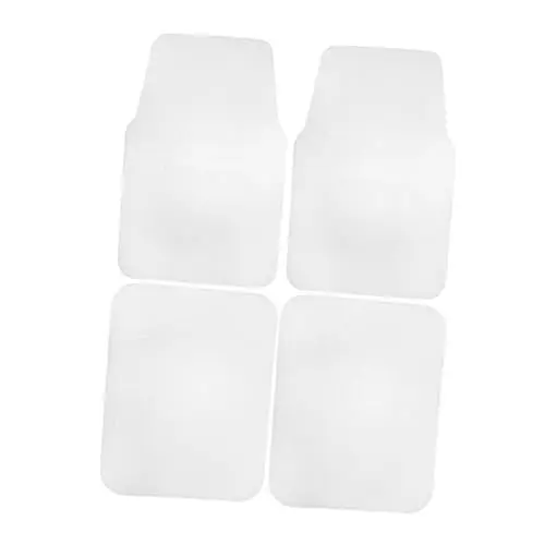 Produktbild: Gatuida 4-teiliges Set Auto Bodenmatte Bodenbelag Individuelle Automatten Behälter Papierfußmatten Für Autos Kofferraummatten Für Autos Auto-fußmatten-Clips Autozubehör Abs Transparent PVC