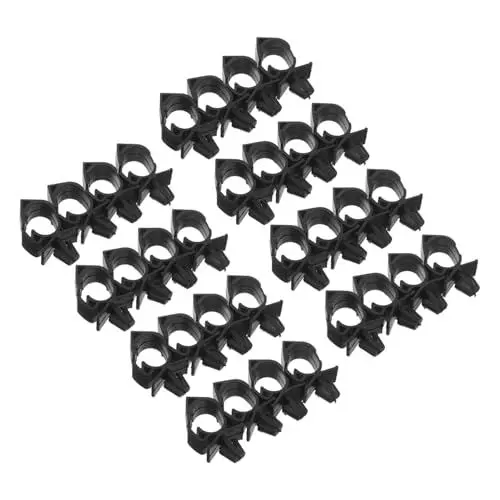 Produktbild: Gatuida 50 Stück Auto-kabelclips Mehrzweck-kabelhalter Schnellinstallations-kabelklemmen für Den Kabel-Organizer Im Auto Schwarze Kabelclips