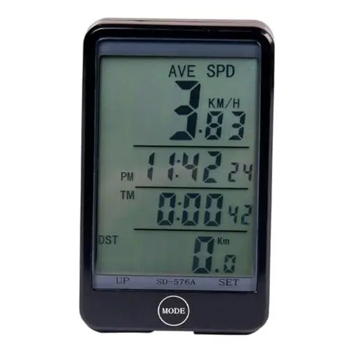 Produktbild: Gatuida 576a Wasserdichter Fahrradcomputer Mit LCD-Display Multifunktionaler Odometer Und Geschwindigkeitsmesser Für Mountainbikes Einfache Installation Für Radfahrer Und