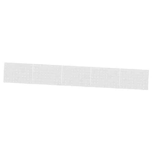 Produktbild: Gatuida 5St Perfboard Wandtafel Stecktafel-Kombinationswand-Organizer Wandplatte aufbewahrungssystem werkstatteinrichtung Steckbrett pegboard wandorganisator Steckwand Metall Weiß