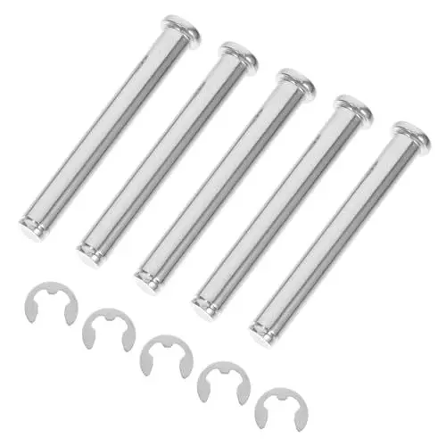 Produktbild: Gatuida 5St Regaleinsatz Sicherheitsnadel für Palettenregale Stecknadel fallen lassen Palettenregalstift Sicherungsstift für Palettenregale Palettenregal-Clips Rostfreier Stahl Silver