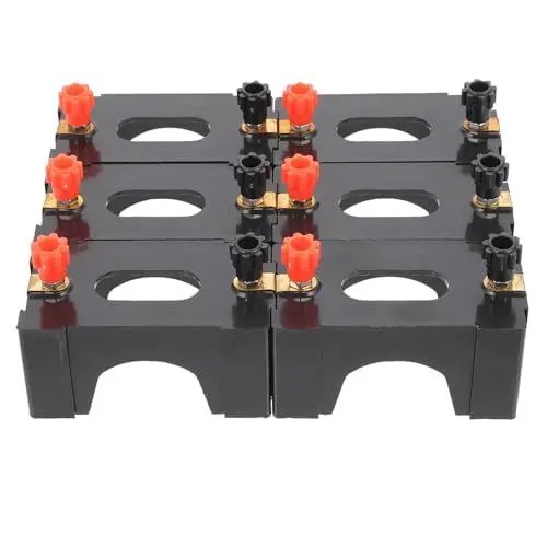 Produktbild: Gatuida Lehrdemos Batteriebasis Für Grundlegende Elektrizität 6-teiliger Physik-batteriehalter Und Leitfähige