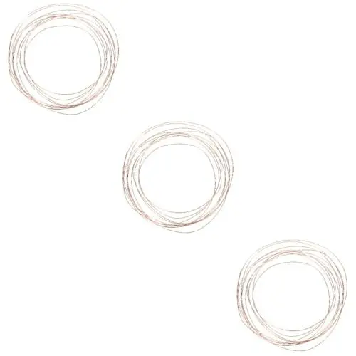 Produktbild: Gatuida 6 Stk T2 Kupferdraht basteldraht cable ties kabelschlange kabelschelle kablab blanker Draht Perlendraht zur Schmuckherstellung Zierdraht Kupferdraht basteln Blumendraht Kupferkabel