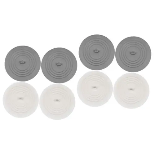 Produktbild: Gatuida 8 Stk Wasserstecker Flache Saugablaufabdeckung Duschablaufabdeckungen Badewannen-Haarstopper abdeckung für duschabfluss abflussdeckel Wannenstopper Wasserstopfen für Spülbecken