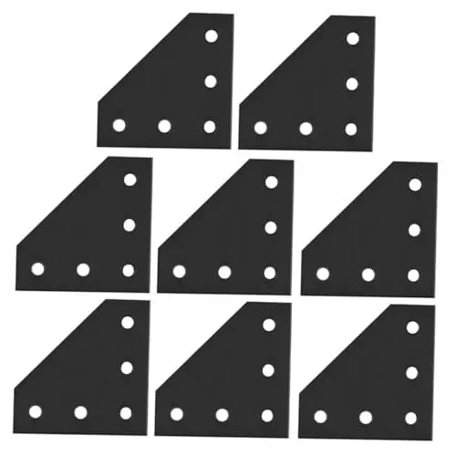 Produktbild: Gatuida Hochleistungs-l-klammern Aluminium-extrusionsverbinder 8-teilige Eckklammern Vierkantrohrverbinder Metallplatte