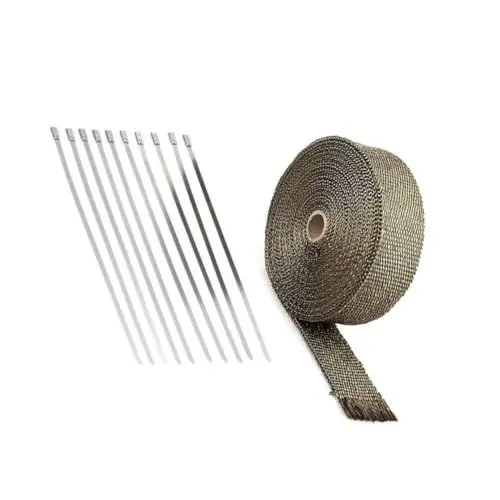 Produktbild: Gatuida -auspuffband 15 2 M Für Auto 10 Edelstahl-verriegelungsbinder Hitzeschutz
