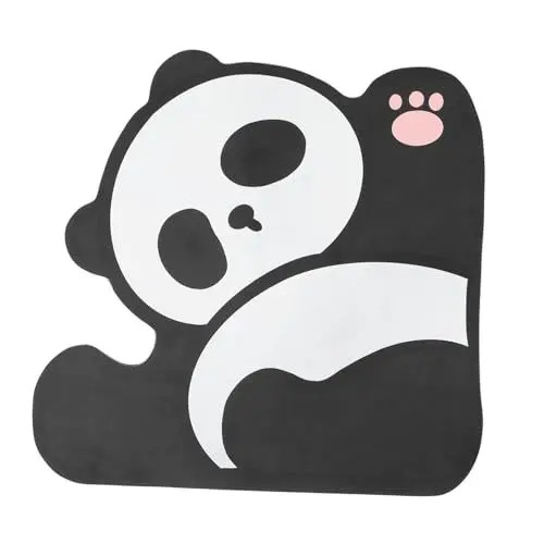Produktbild: Gatuida Schnelltrocknende Badematte mit Panda-muster Hohe Saugfähigkeit – für Badezimmer