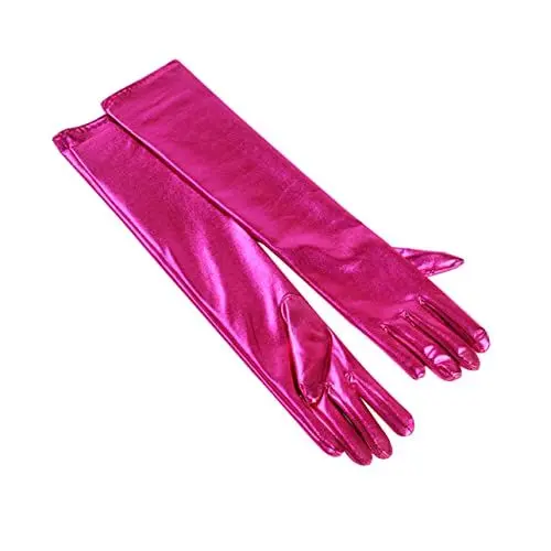 Produktbild: Gatuida Cosplay Tanzhandschuhe Glänzendem für Frauen Kurze Kostüm Accessoires für Partys Hochzeiten und Spezielle Anlässe