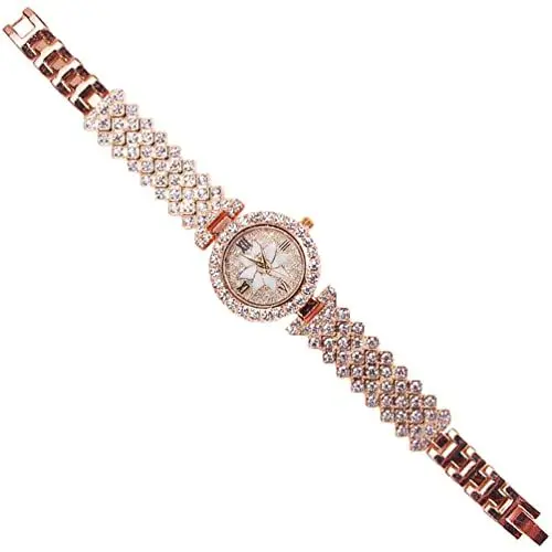 Produktbild: Gatuida Dekorative Damenuhr Armbanduhr Strass Verzierte Uhr Elegante Stiluhr
