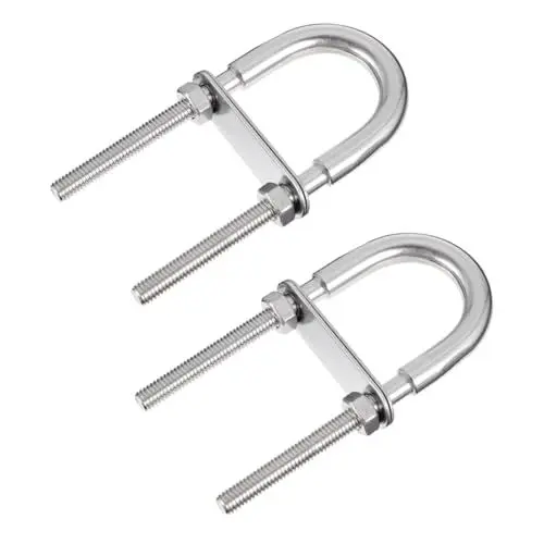 Produktbild: Gatuida 2 Stück U-bolzen Aus Edelstahl M8-gewinde U-förmige Bolzen Für Boote Yachten Hardware