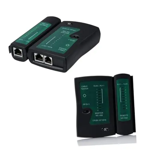 Produktbild: Gatuida Ethernet-kabeltester Netzwerkkabeltester Netzwerktester Black