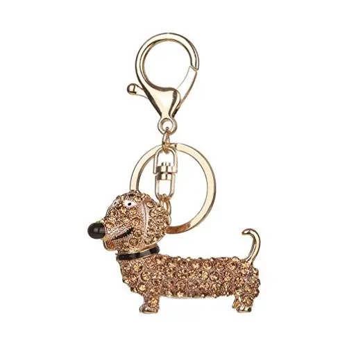 Produktbild: Gatuida Gastgeschenke Für Hunde Weihnachtsfeier Gefallen Personalisierte Schlüsselringe Frauenschlüsselringe Niedliches Schlüsselanhänger-zubehör Keychain Fräulein Handtasche Ballon Hund