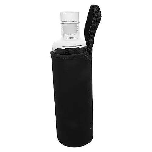 Produktbild: Gatuida Glasbehälter Karaffe mit Deckel wiederverwendbare klare Flasche Soda-Flaschen Saftflaschen Glas Multifunktions-Saftflasche Saft Zubehör Siegel Glasflasche Wasserbecher Smoothie