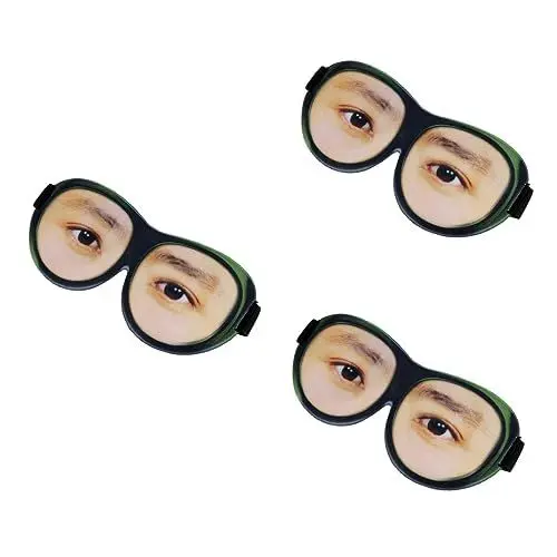 Produktbild: Gatuida Glasperlen 3St Reise Schlafhelfer Reiseaugenmaske Schlafaugenmaske Flugzeug Augenmaske schlafender Lidschatten gesichtsmaske lustig Aufbewahrungstasche 3d