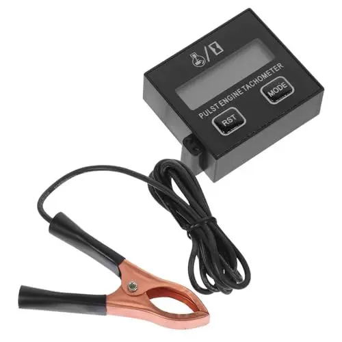 Produktbild: Gatuida Kompakter Digitaler Tachometer Für Kleinmotoren Puls-drehzahlmesser Für Rasenmäher Kettensägen Generatoren Austauschbare Batterie Einfach Zu Bedienen Für Takt-motoren