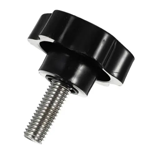Produktbild: Gatuida Knob Knaufgriff Ersatz-maschinengriff Spannschraube Klemmschraube Feststellschraube Feststellschraube Des Handknaufs Anziehen Schraube Von Abs Black Knobs
